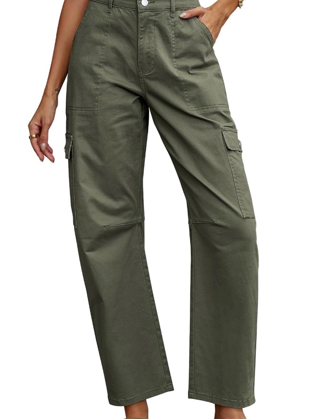 Eddoyee women’s barrel cargo pants - Picture 5 of 8